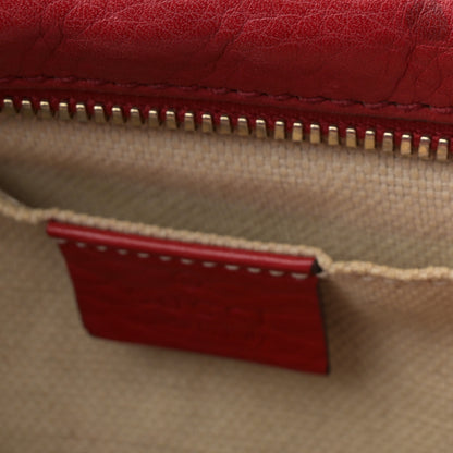 Gucci Pebbled Calfskin Small Soho Disco Bag Vibrant Red 12 of 14