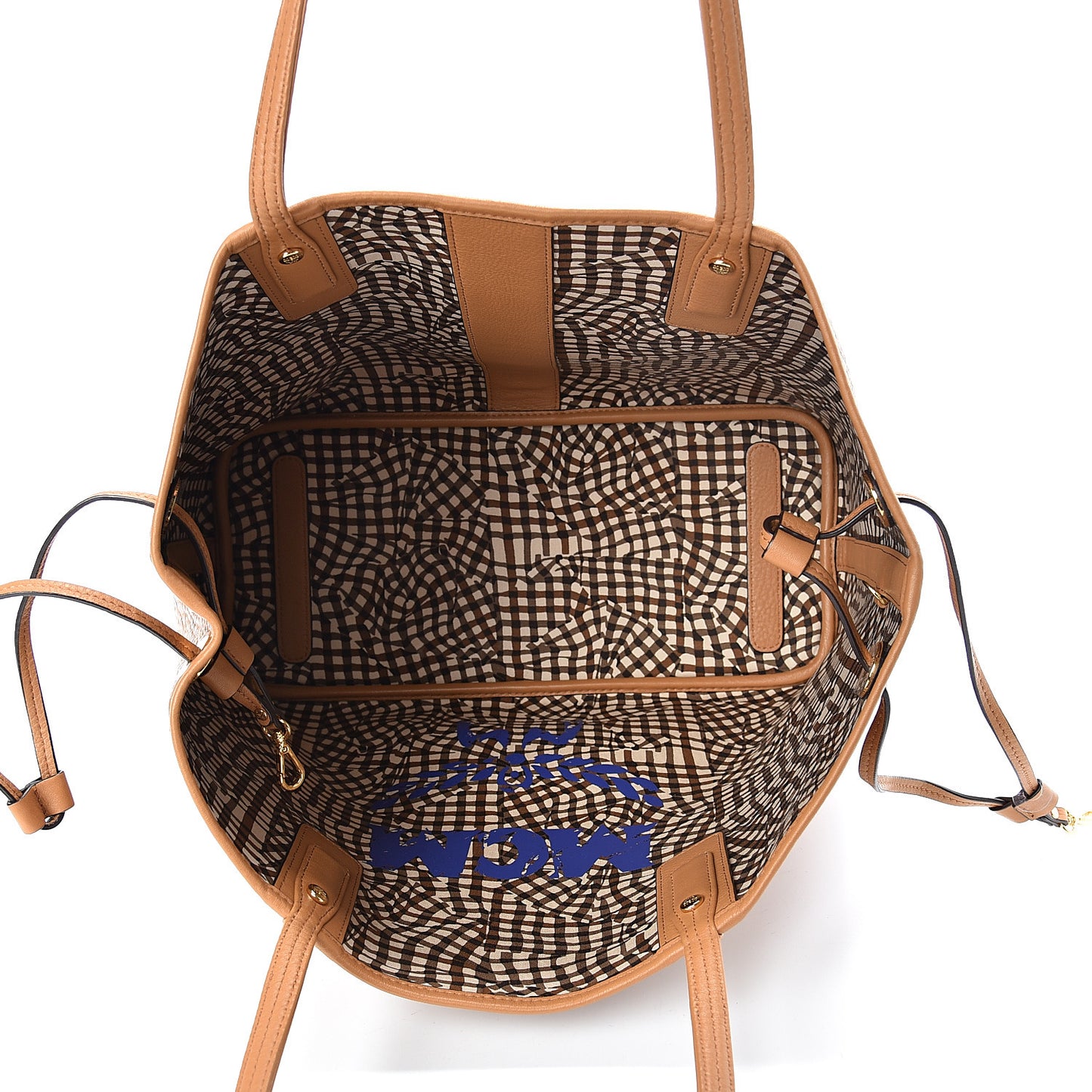 Visetos Medium Liz Reversible Shopper Tote Cognac