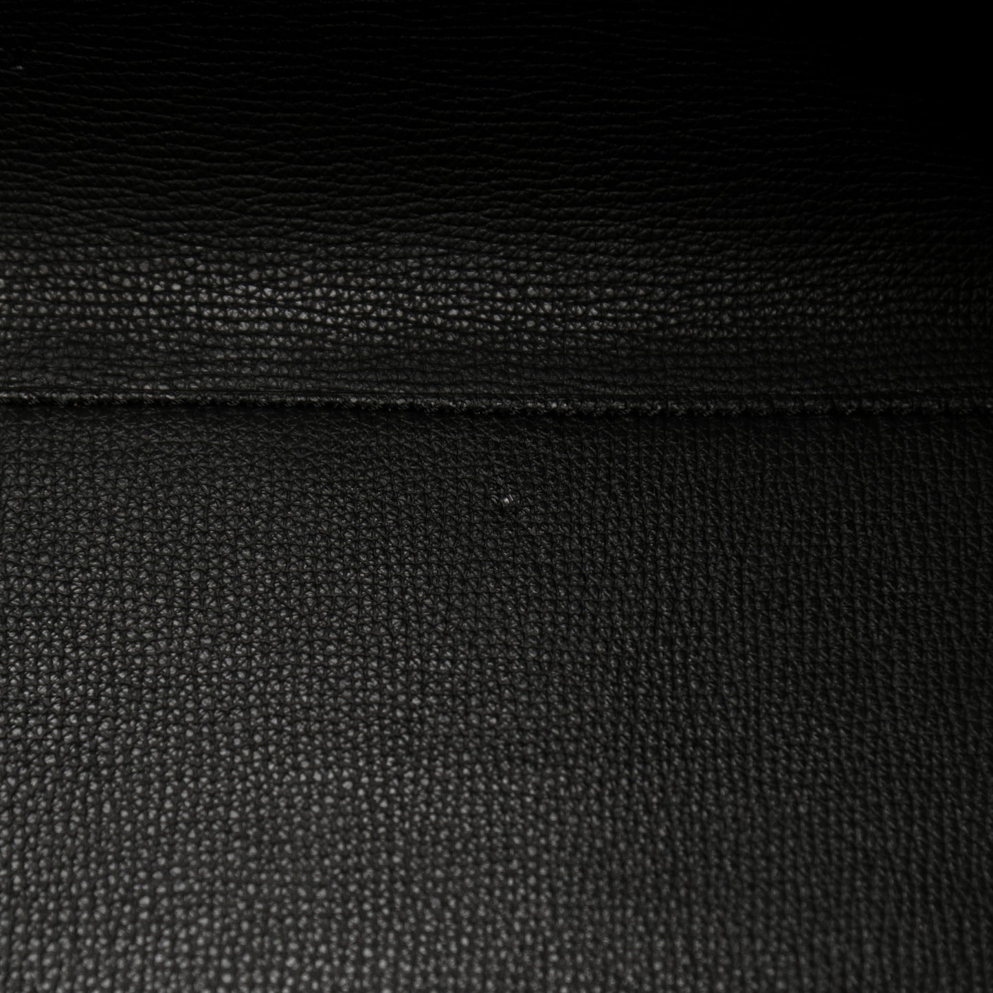 Grainy Calfskin Haymarket Check Medium Reversible Tote Black
