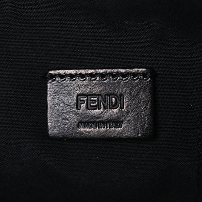 Fendi Vitello Century Monster Eyes Inlay Pouch Black Giallo 6 of 7