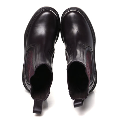 Fendi Vitello Maglia FF Domino Biker Boots 37 Mosto 2 of 10