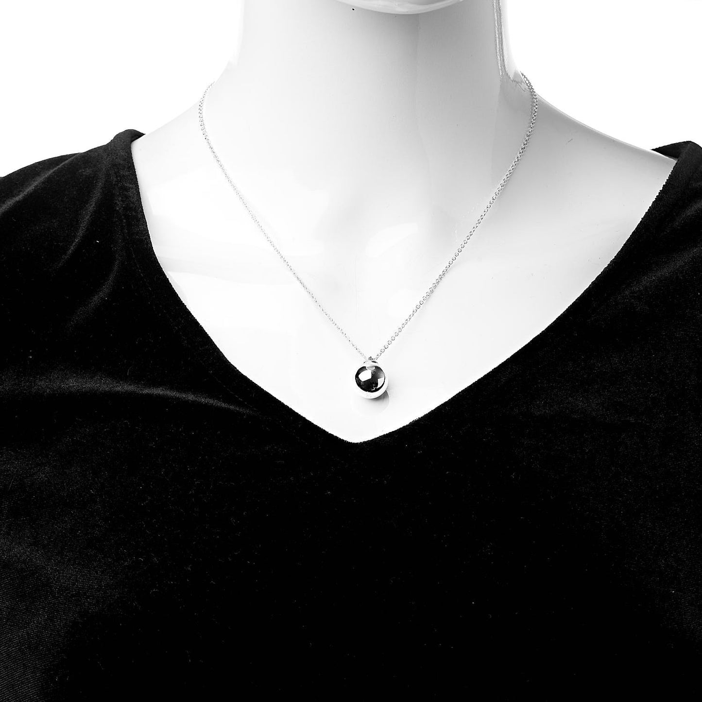 Sterling Silver 12.75mm HardWear Ball Pendant Necklace