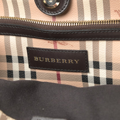 Burberry Haymarket Check Small Canterbury Tote Chocolate 6 of 13