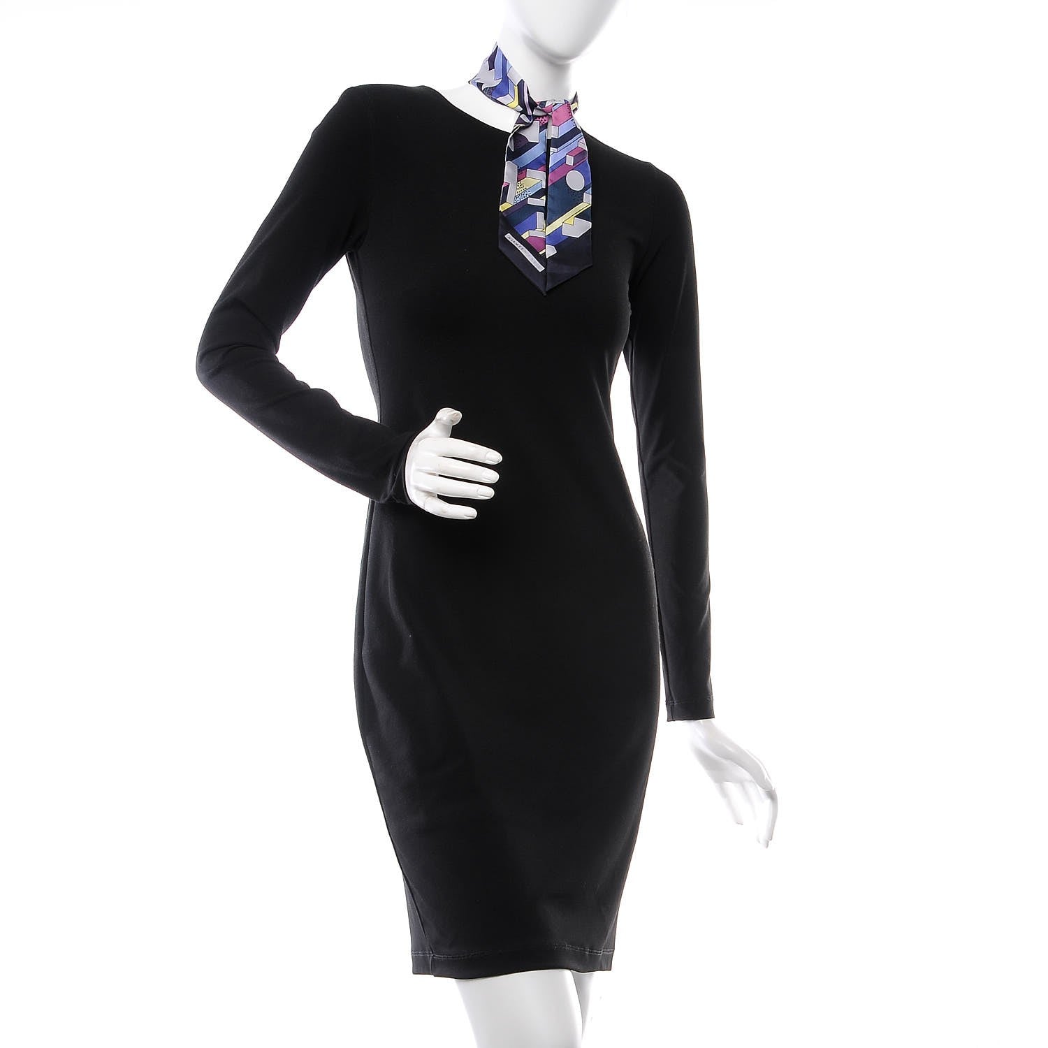 Hermes Silk On A Summer Day Twilly Black Jaune Soufre Parme 2 of 5
