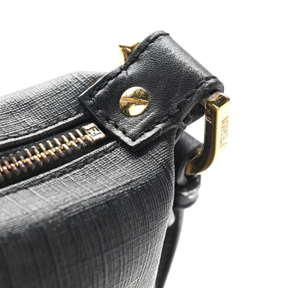 Fendi Zucchino Spalmati Vitello Messenger Bag Black 12 of 24