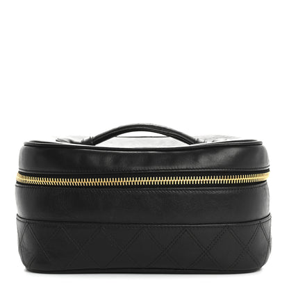 Chanel Lambskin Vanity Cosmetic Case Black 1 of 12