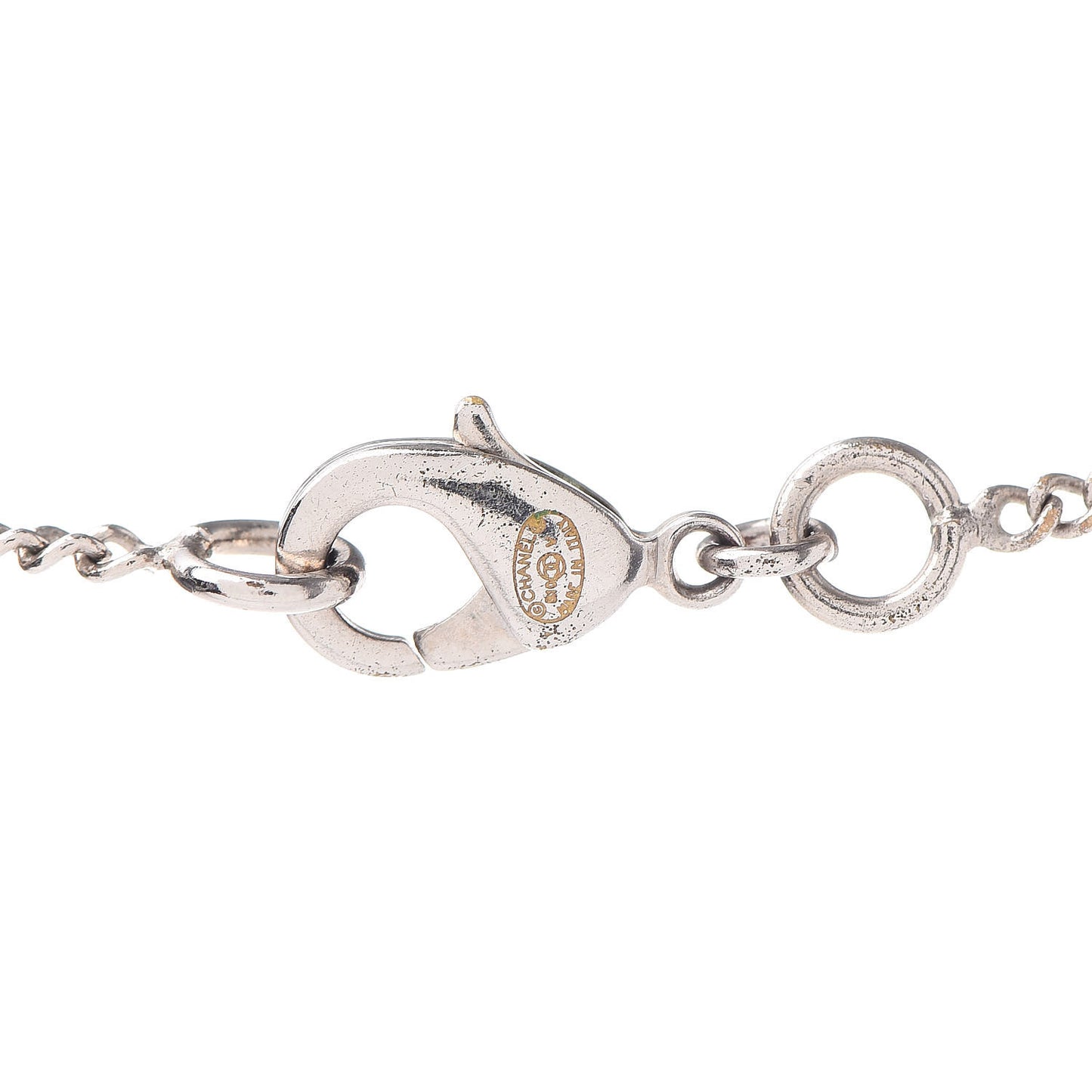 Crystal Timeless CC Necklace Silver