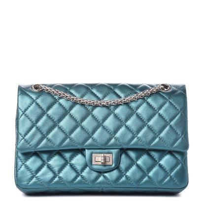 Chanel Metallic Calfskin Quilted 2.55 Reissue 226 Flap Turquoise 1 of 10