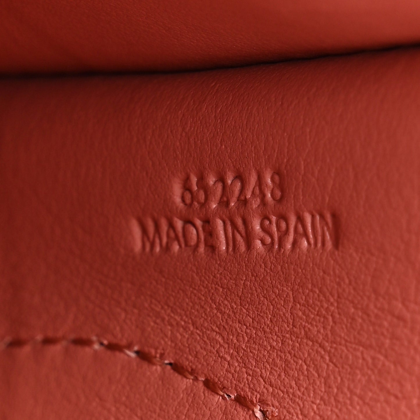 Calfskin Bunny Pouch Crossbody Bag Peach Bloom