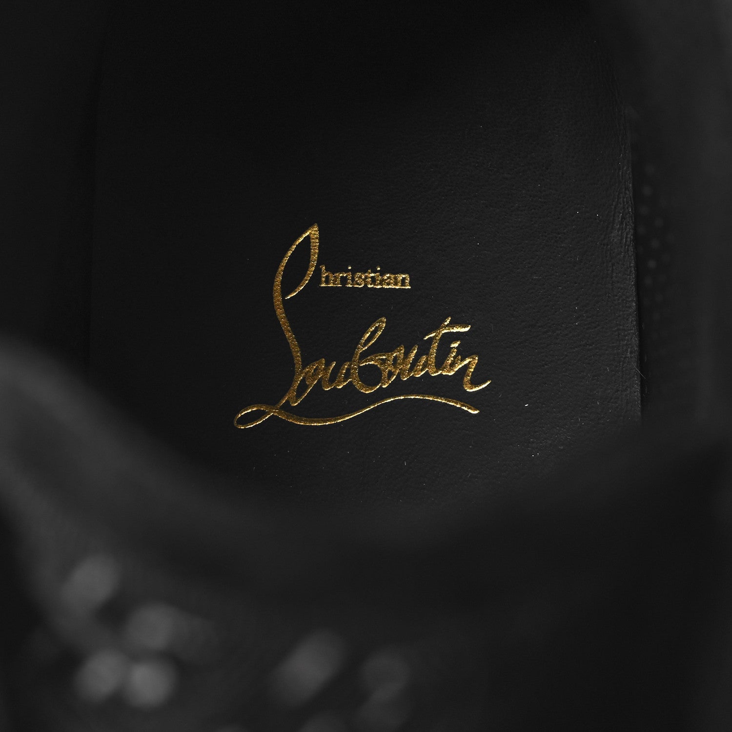 Christian Louboutin Suede Calfskin Techno CL Embossed Louis Orlato Flat High Top Sneakers 43 Black White 8 of 8