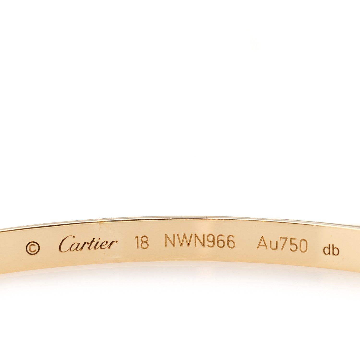 Cartier 18K Yellow Gold Small LOVE Bracelet 18 3 of 5