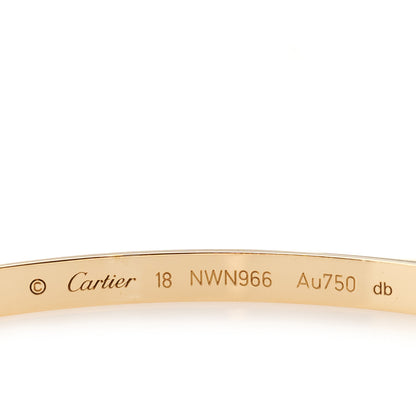 Cartier 18K Yellow Gold Small LOVE Bracelet 18 3 of 5