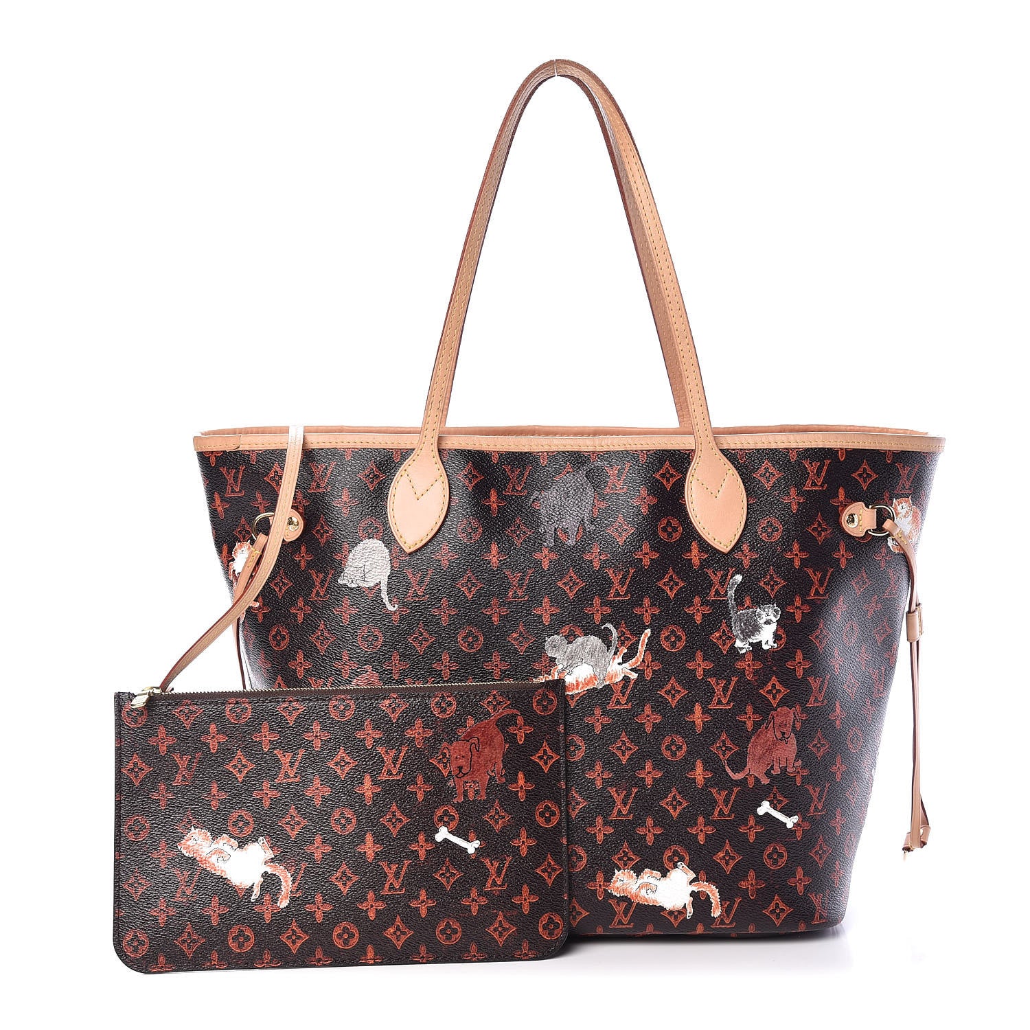 Louis Vuitton Catogram Neverfull MM Marron 1 of 12