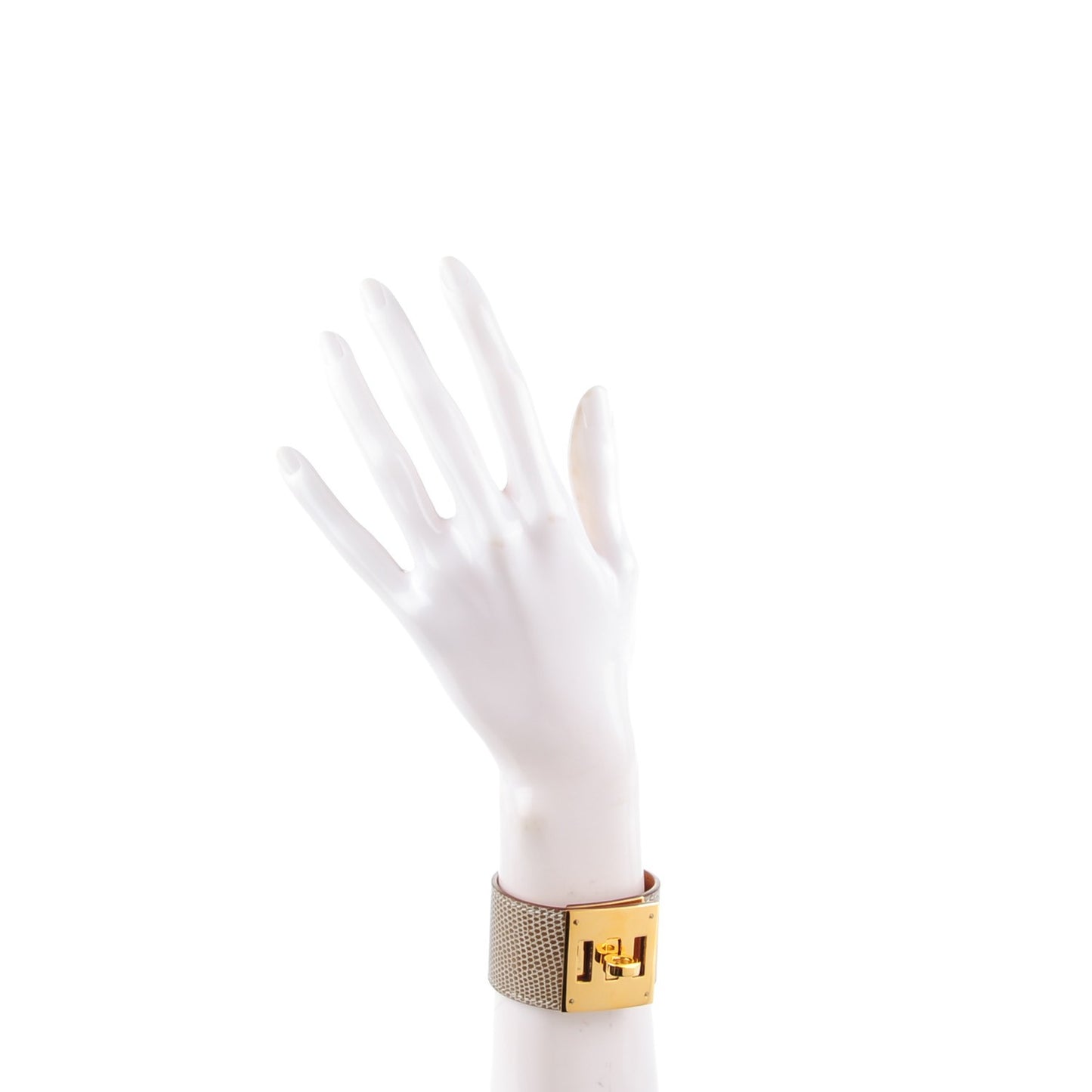 Lizard Kelly Dog Bracelet Ficelle