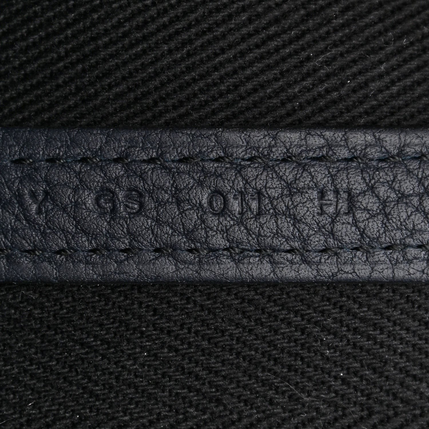 Hermes Chevron Herringbone Toile Negonda Garden Party 30 TPM Black Bleu Nuit 7 of 11