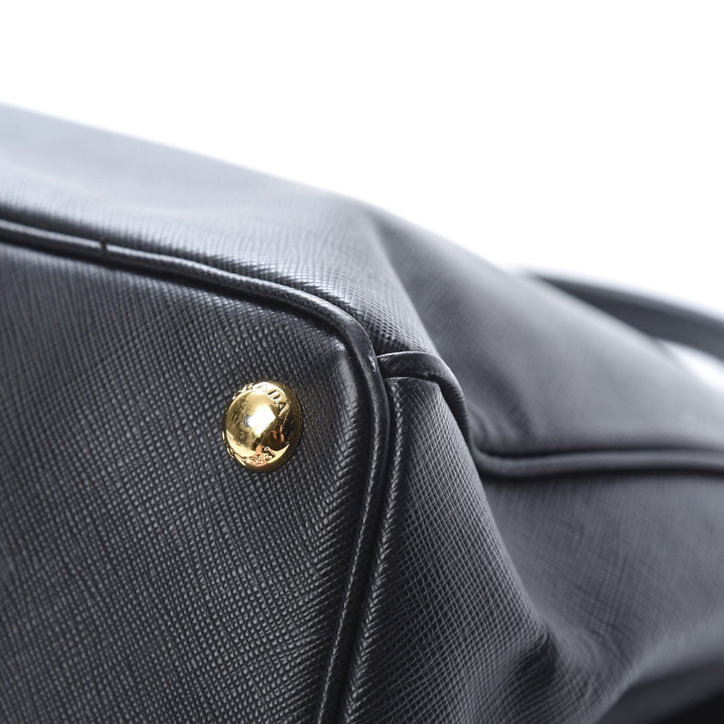 Saffiano Large Galleria Double Zip Tote Black