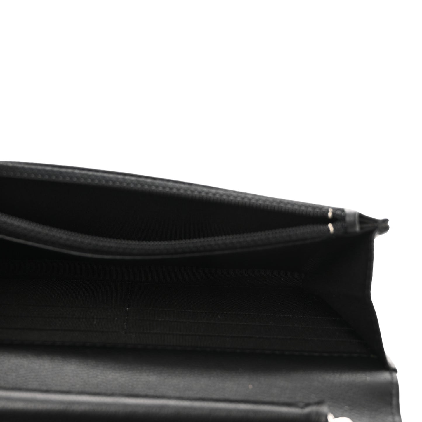 Caviar Camellia Embossed Wallet On Chain WOC Black