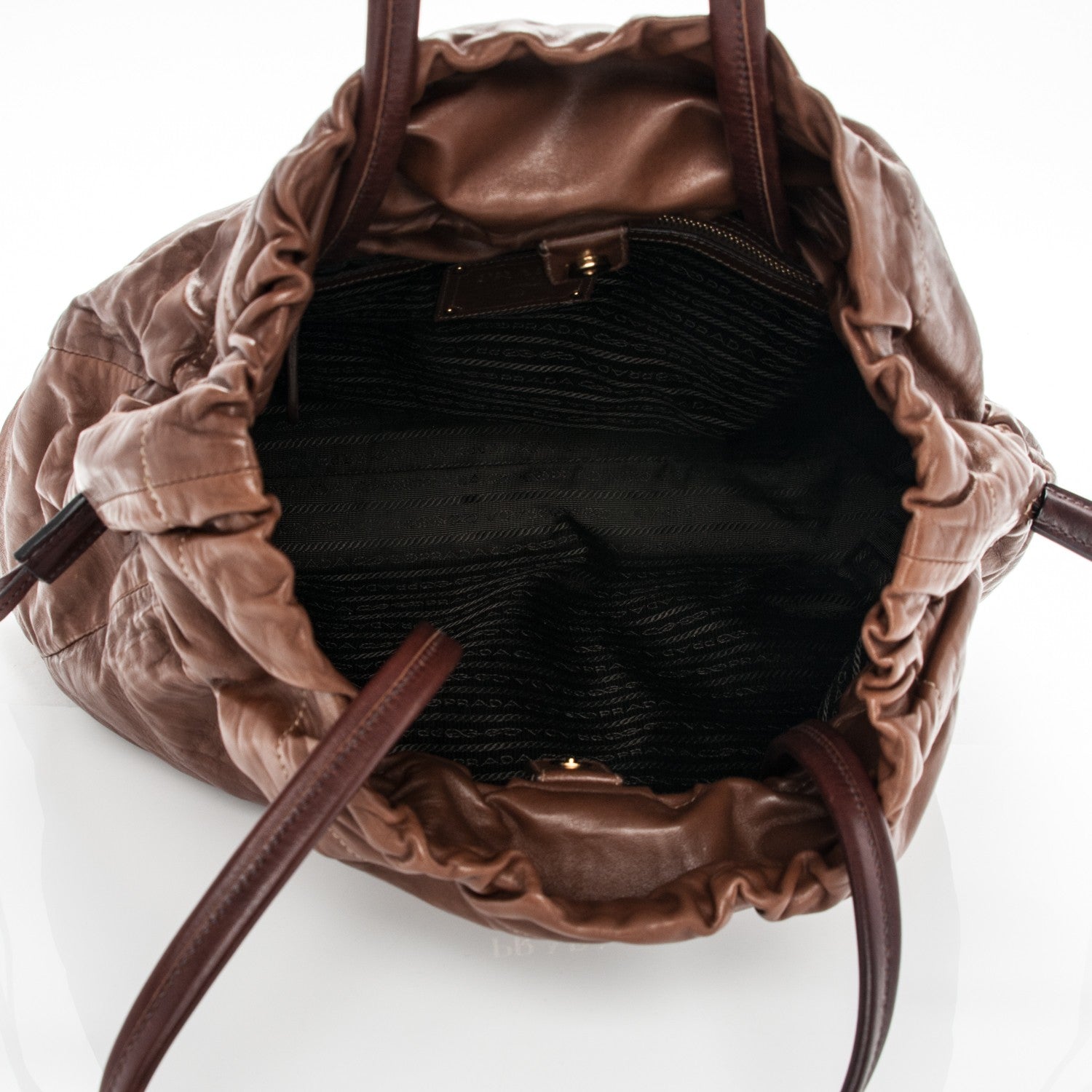 Prada Nappa Antique Shoulder Bag Cocco 5 of 7