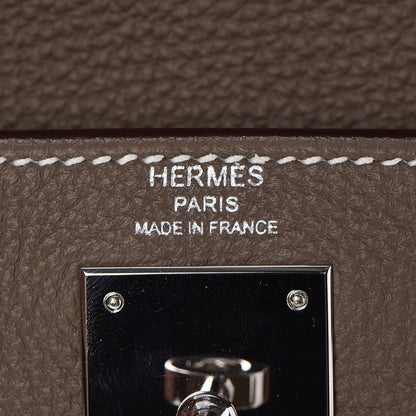 Hermes Togo Kelly Retourne 28 Etoupe 16 of 36
