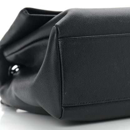 Saint Laurent Grain De Poudre Medium West Hollywood Monogram Fold-Over Black 8 of 18