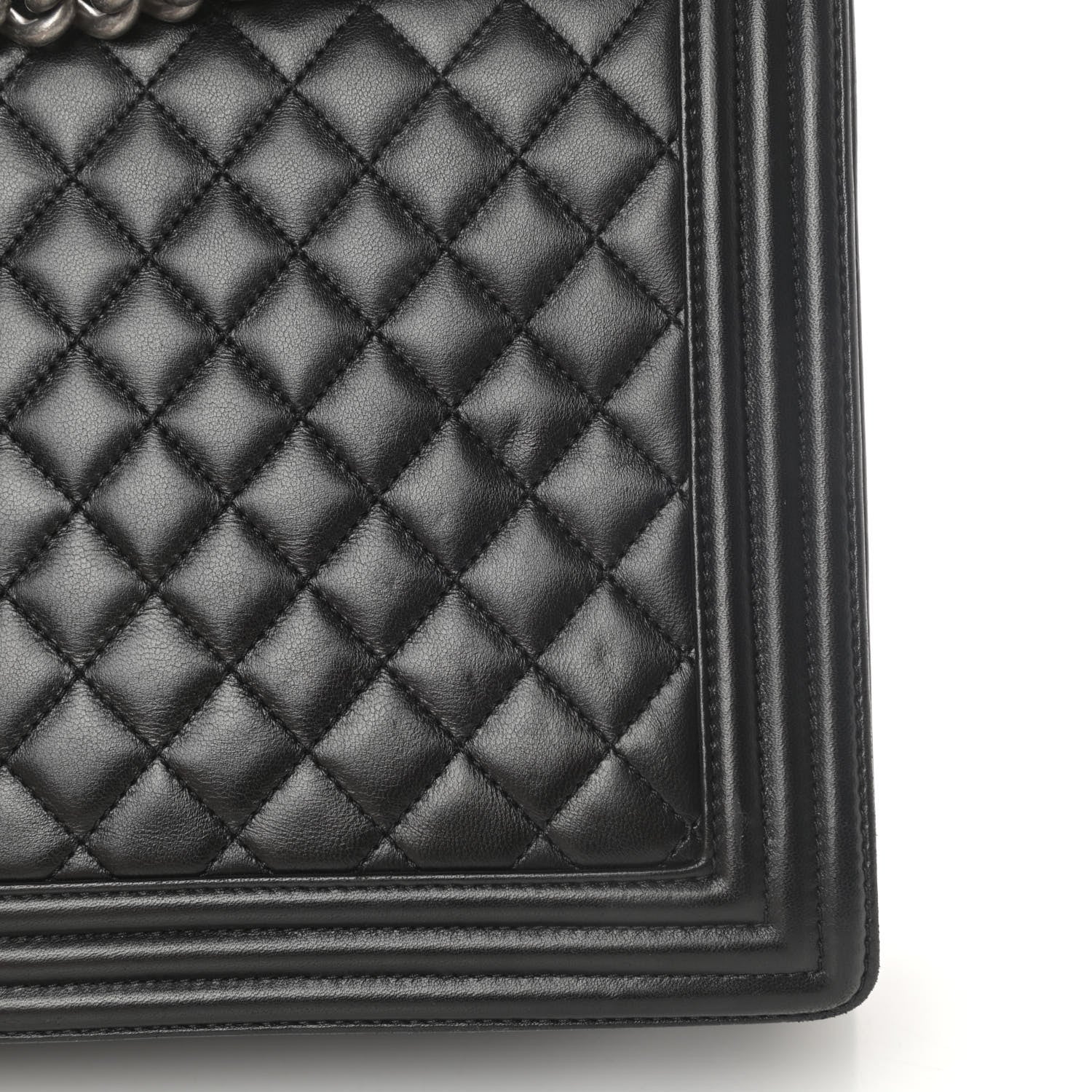 Chanel Lambskin Quilted Large Boy Flap Black 16 of 18
