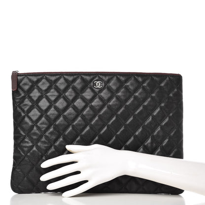 Chanel Caviar Quilted Large Cosmetic Case Black 2 of 6
