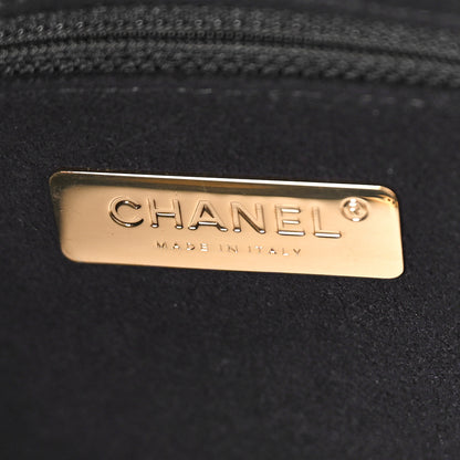 Chanel Calfskin Crocodile Embossed Large Cocodile Shopping Tote Black 6 of 8