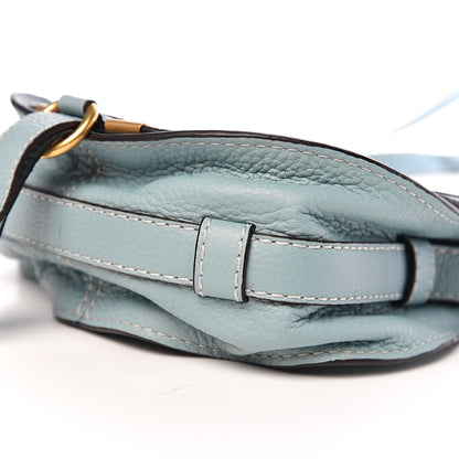 Chloe Calfskin Mini Marcie Round Crossbody Bag Faded Blue 8 of 9