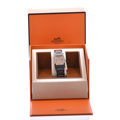 Hermes Stainless Steel 19mm Tandem Quartz Watch Pink 7 of 7