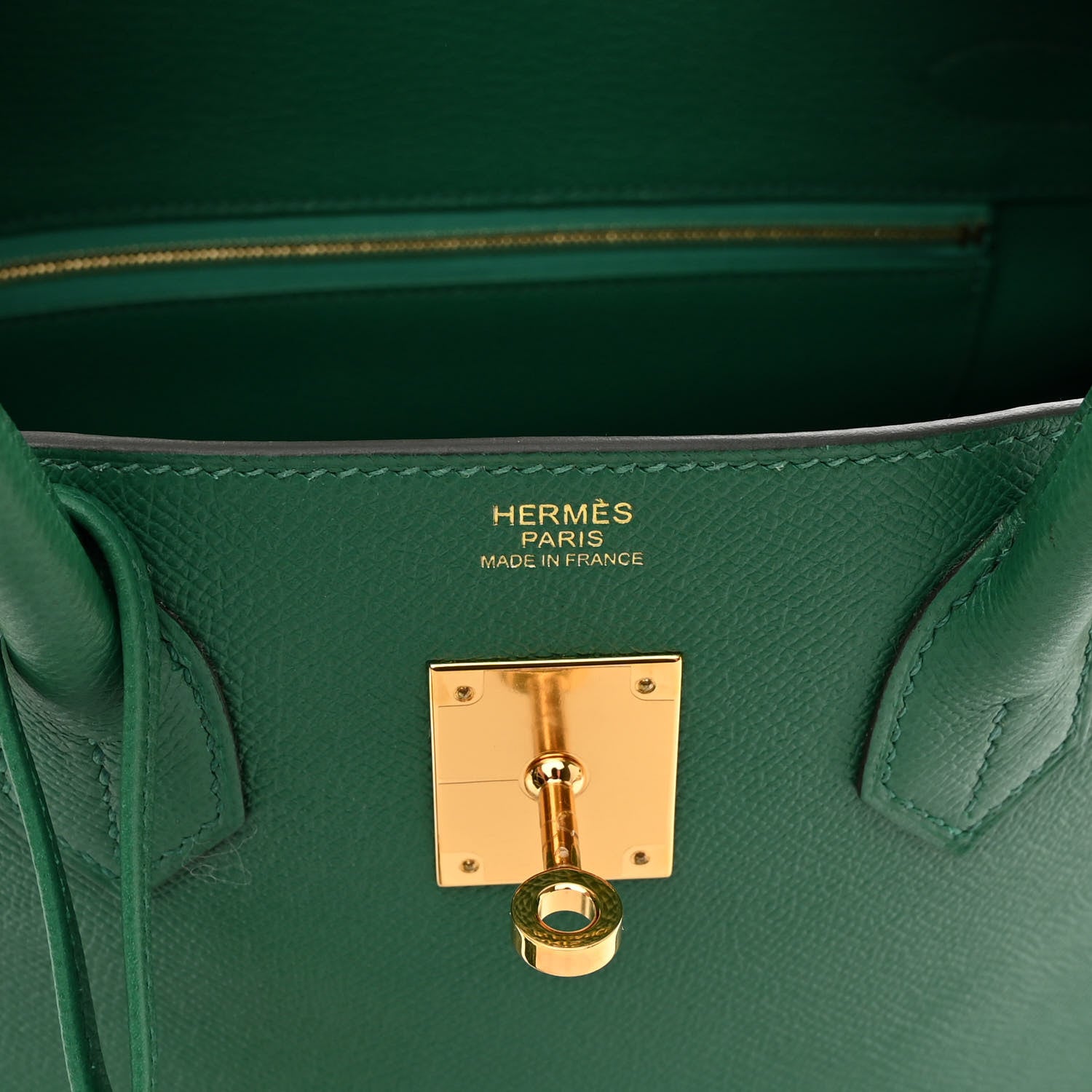 Hermes Epsom Birkin 30 Vert Jade 6 of 11