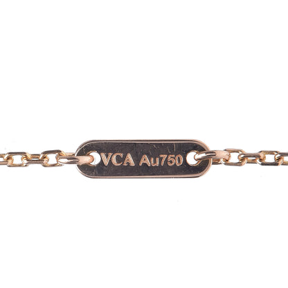 Van Cleef & Arpels 18K Rose Gold Carnelian Sweet Alhambra Bracelet 4 of 6