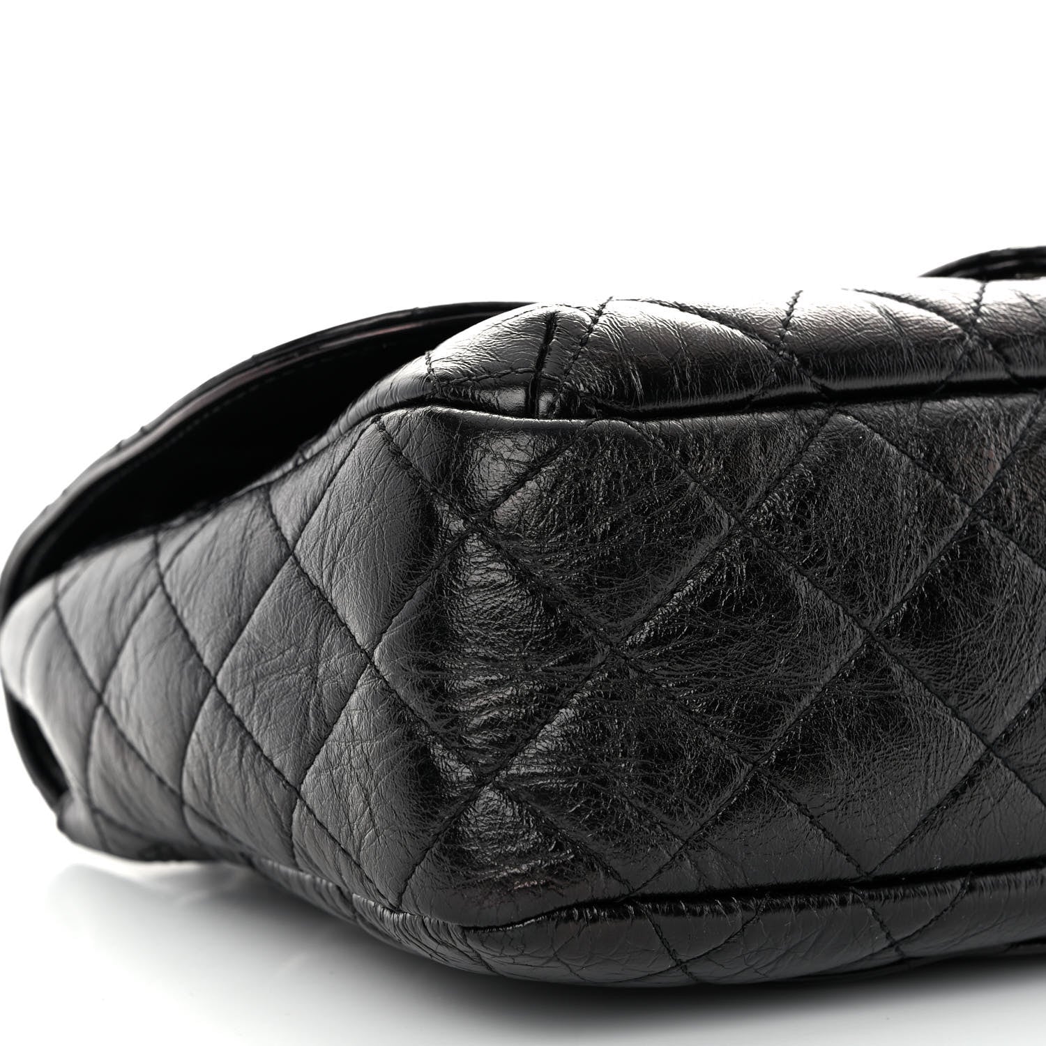 Chanel Shiny Goatskin Quilted Flap Black 9 of 10