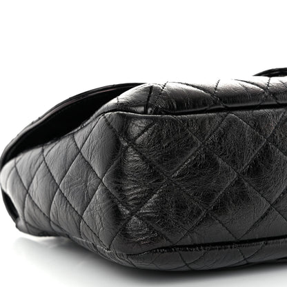 Chanel Shiny Goatskin Quilted Flap Black 9 of 10