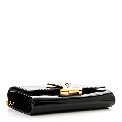 Louis Vuitton Patent Chain Louise MM Black 4 of 9