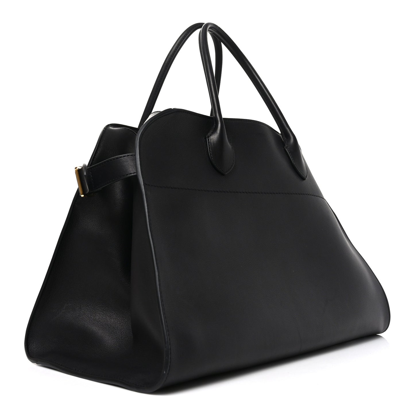 Polished Saddle Calfskin Soft Margaux 15 Black