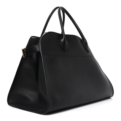 The Row Polished Saddle Calfskin Soft Margaux 15 Black 2 of 8