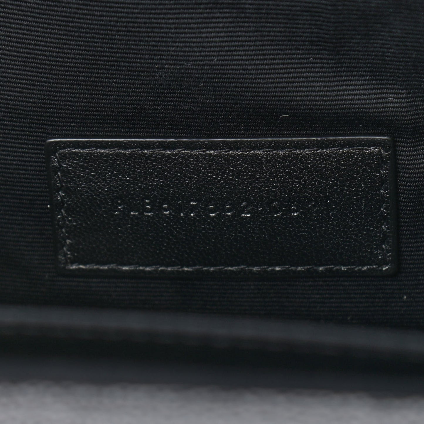 Grain De Poudre Matelasse Chevron Monogram Envelope Clutch Black