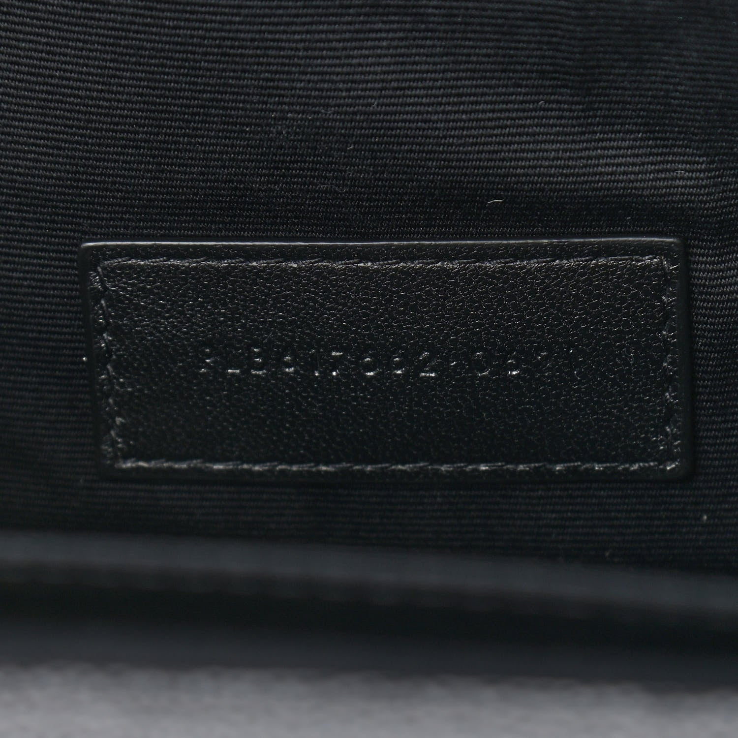 Saint Laurent Grain De Poudre Matelasse Chevron Monogram Envelope Clutch Black 7 of 8