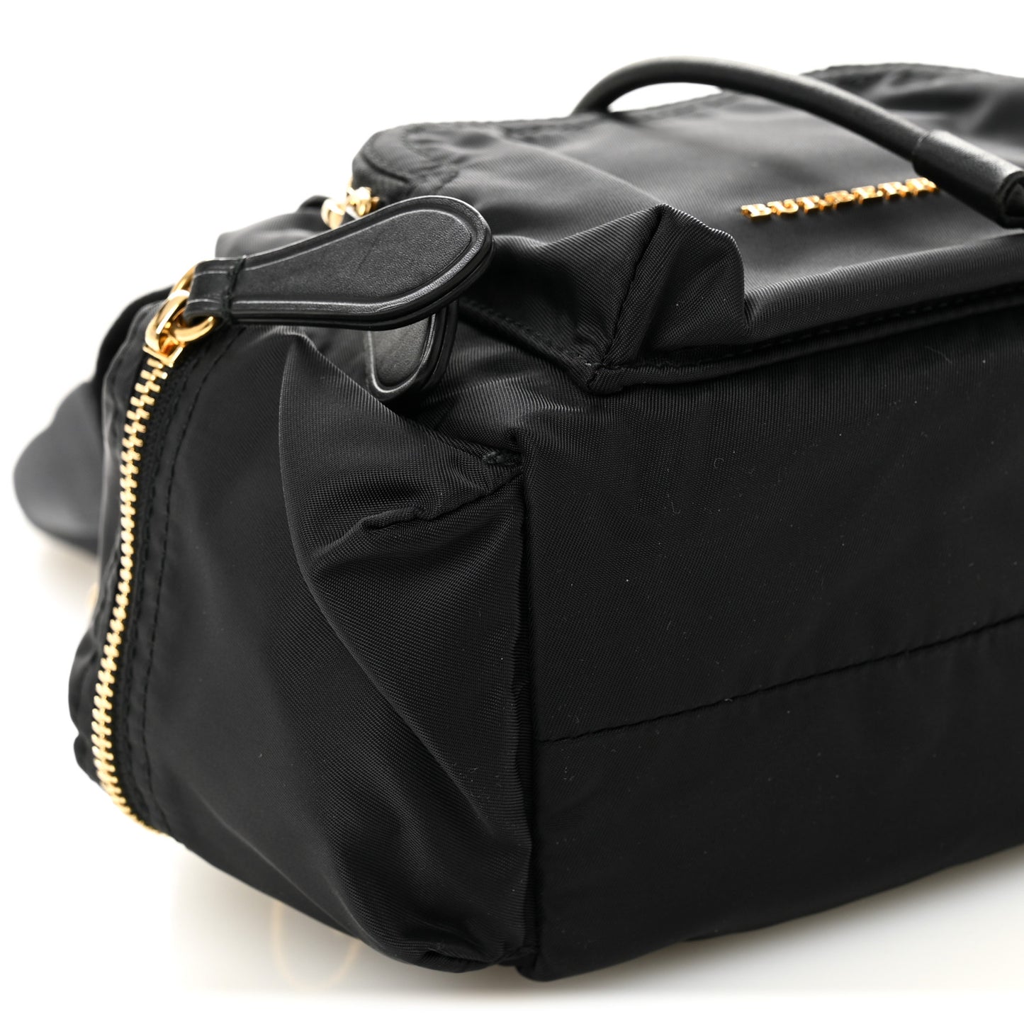 Nylon Small Crossbody Rucksack Backpack Black