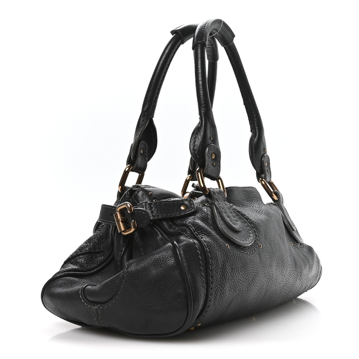 Chloe Calfskin Medium Paddington Satchel Bleu Nuit 3 of 10