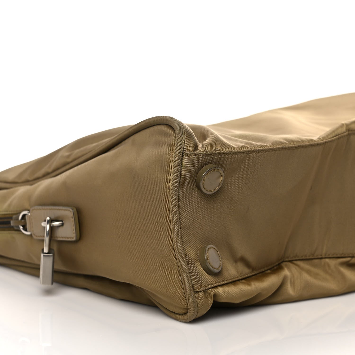 Prada Tessuto Nylon Shopping Tote Green 9 of 12