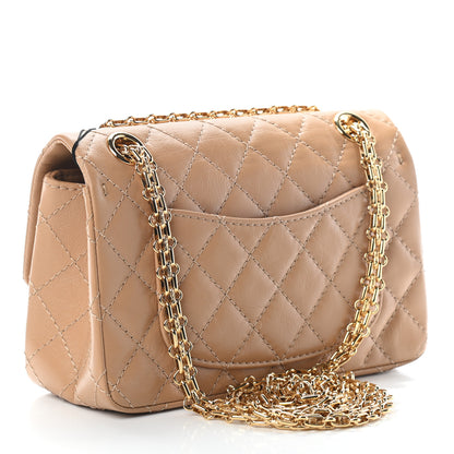 Chanel Aged Calfskin Quilted 2.55 Reissue Mini Flap Beige 3 of 9