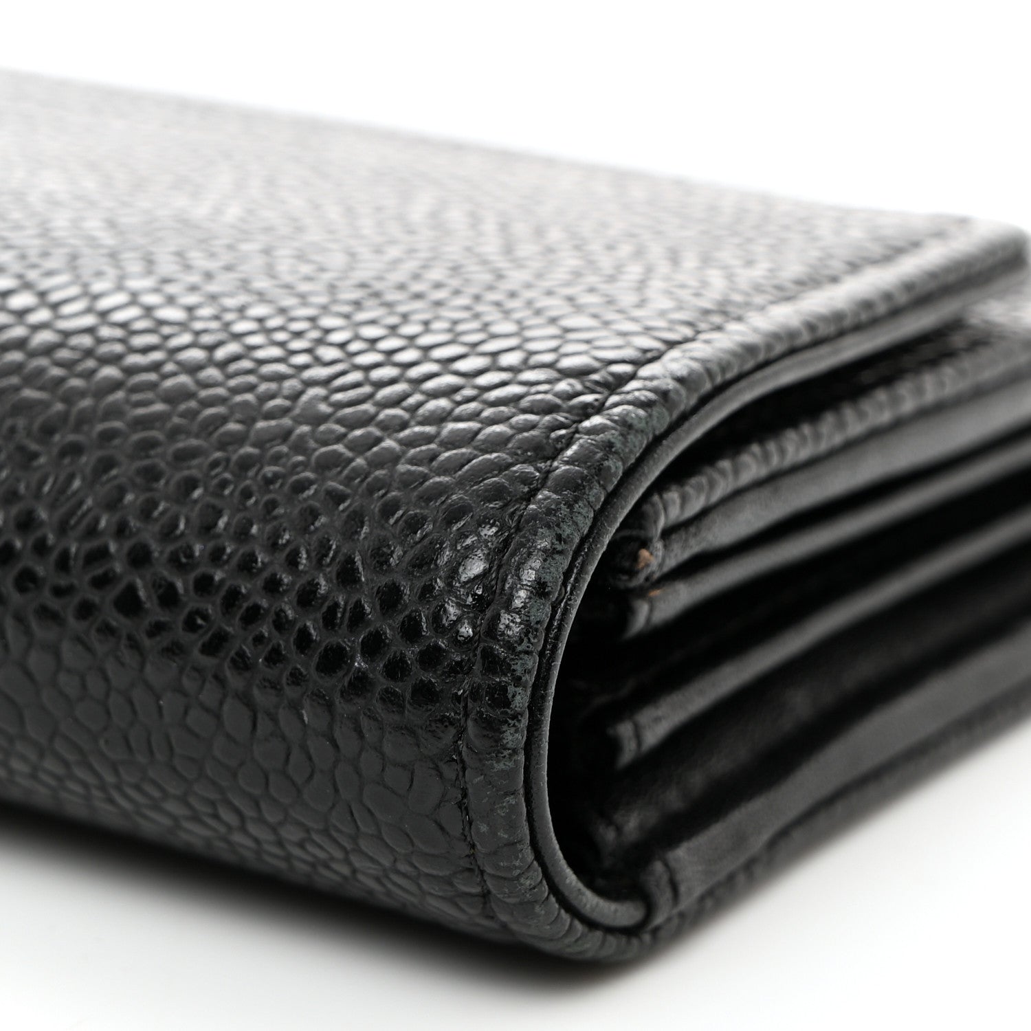 Chanel Caviar Timeless CC Large Gusset Flap Wallet Black 12 of 12