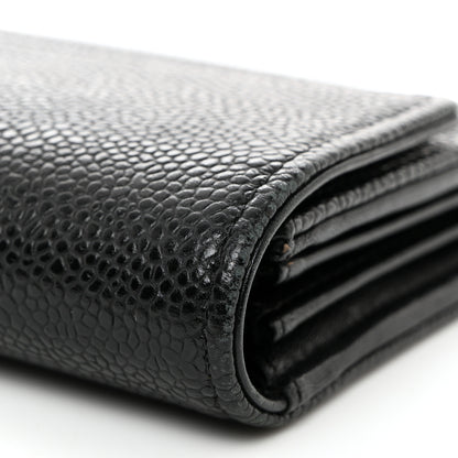 Chanel Caviar Timeless CC Large Gusset Flap Wallet Black 12 of 12