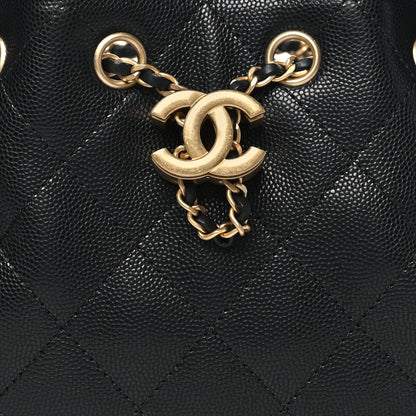 Chanel Caviar Quilted Mini Chanel 25 Handbag Black 8 of 11