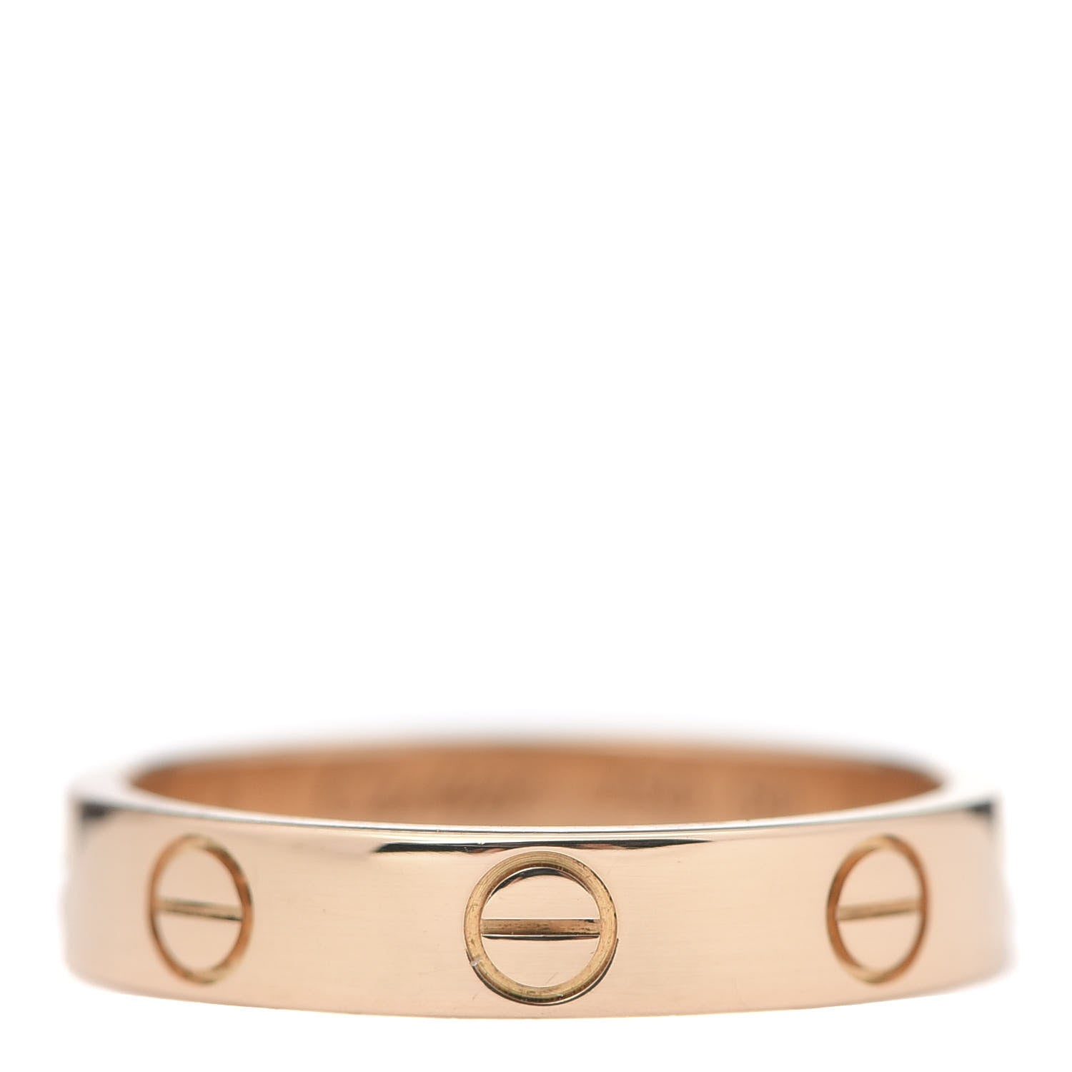 Cartier 18K Pink Gold 3.5mm LOVE Wedding Band Ring 50 5.25 1 of 4