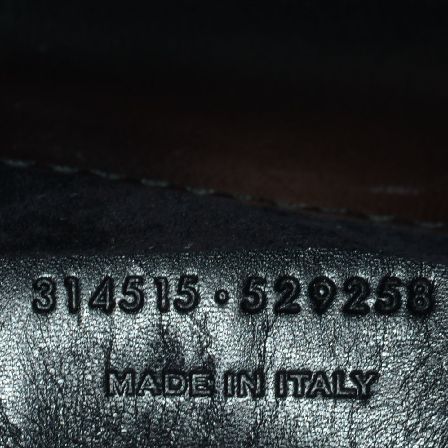 Grained Leather Medium Betty Black