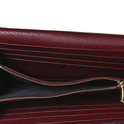 Gucci Grainy Calfskin Zumi Continental Wallet Vintage Bordeaux 5 of 7
