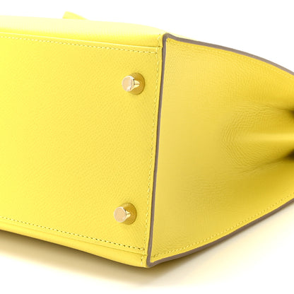 Hermes Epsom Kelly Sellier 28 Lime 8 of 11