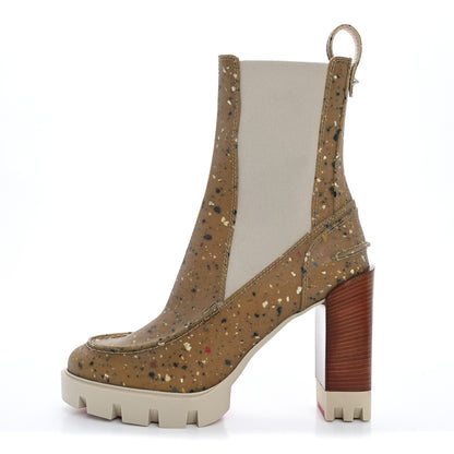 Christian Louboutin Gomme Terrazzo Glory 100 Booty 38 Multicolor Whiskey 1 of 13